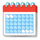 🗓️ Spiral Calendar, Emoji by Google