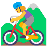🚵‍♀️ Woman Mountain Biking, Emoji by Microsoft