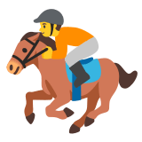 🏇 Pferderennen Emoji von Google
