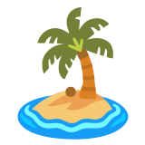 🏝️ Einsame Insel Emoji von Google
