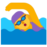 🏊‍♀️ Пловчиха, смайлик от Microsoft