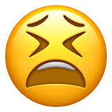 😫 Visage Fatigué Emoji par Apple