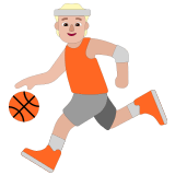 ⛹🏼 Баскетболист: Светлый Тон Кожи, смайлик от Microsoft