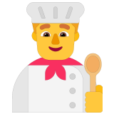 👨‍🍳 Cuisinier Emoji par Microsoft