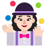 🤹🏻‍♀️ Woman Juggling: Light Skin Tone, Emoji by Microsoft