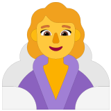 🧖‍♀️ Woman in Steamy Room, Emoji by Microsoft