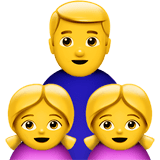 👨‍👧‍👧 Familie: Mann, Mädchen Und Mädchen Emoji von Apple