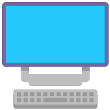 🖥️ Desktopcomputer Emoji von Microsoft