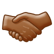 🤝🏾 Handshake: Medium-Dark Skin Tone, Emoji by Samsung