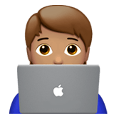 🧑🏽‍💻 Technologist: Medium Skin Tone, Emoji by Apple