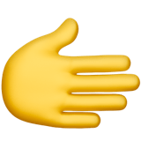 🫱 Rightwards Hand, Emoji by Apple
