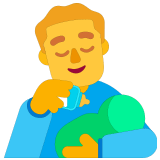 👨‍🍼 Stillender Mann Emoji von Microsoft