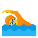 🏊 Плавание, смайлик от Google