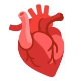 🫀 Herz (organ) Emoji von Google