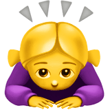 🙇‍♀️ Sich Verbeugende Frau Emoji von Apple
