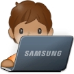 🧑🏽‍💻 Technologist: Medium Skin Tone, Emoji by Samsung
