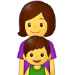 👩‍👦 Familie: Frau, Junge Emoji von Samsung