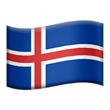 🇮🇸 Флаг: Исландия, смайлик от Apple