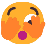 🫣 Face with Peeking Eye, Emoji by Microsoft