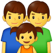 👨‍👨‍👧 Familie: Mann, Mann Und Mädchen Emoji von Samsung