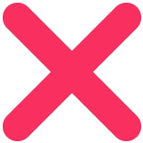 ❌ Cross Mark, Emoji by Microsoft