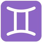 ♊ Zwillinge (sternzeichen) Emoji von Microsoft