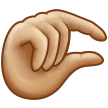 🤏🏼 Pinching Hand: Medium-Light Skin Tone, Emoji by Samsung