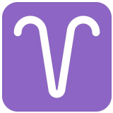 ♈ Bélier Zodiaque Emoji par Microsoft
