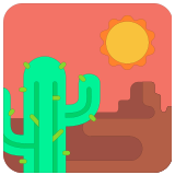 🏜️ Desert, Emoji by Microsoft