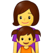 👩‍👧 Familie: Frau, Mädchen Emoji von Samsung