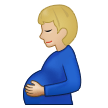 🫃🏼 Schwangerer Mann: Mittelhelle Hautfarbe Emoji von Samsung