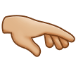 🫳🏼 Palm Down Hand: Medium-Light Skin Tone, Emoji by Samsung