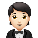 🤵🏻 Person in Tuxedo: Light Skin Tone, Emoji by Apple