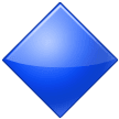 🔷 Grand Losange Bleu Emoji par Samsung