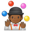 🤹🏾 Person Juggling: Medium-Dark Skin Tone, Emoji by Samsung