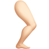 🦵🏻 Bein: Helle Hautfarbe Emoji von Apple