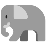 🐘 Elefant Emoji von Microsoft