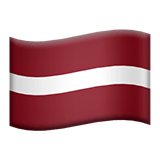 🇱🇻 Flagge: Lettland Emoji von Apple