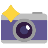 📸 Camera with Flash, Emoji by Microsoft