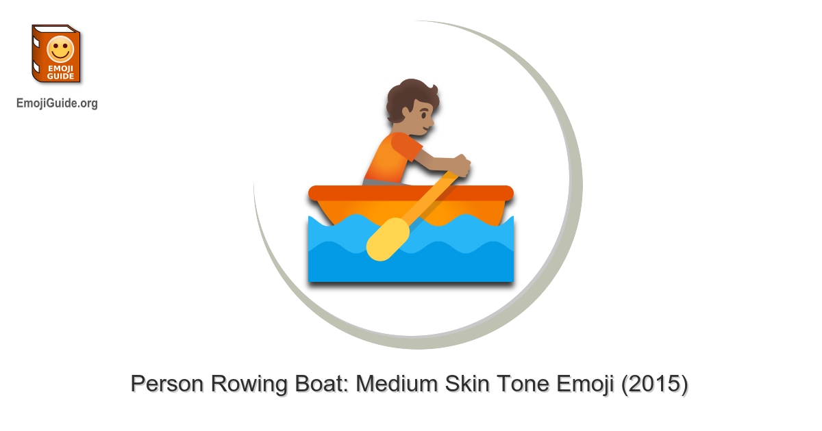 🚣🏽 Person Rowing Boat Medium Skin Tone