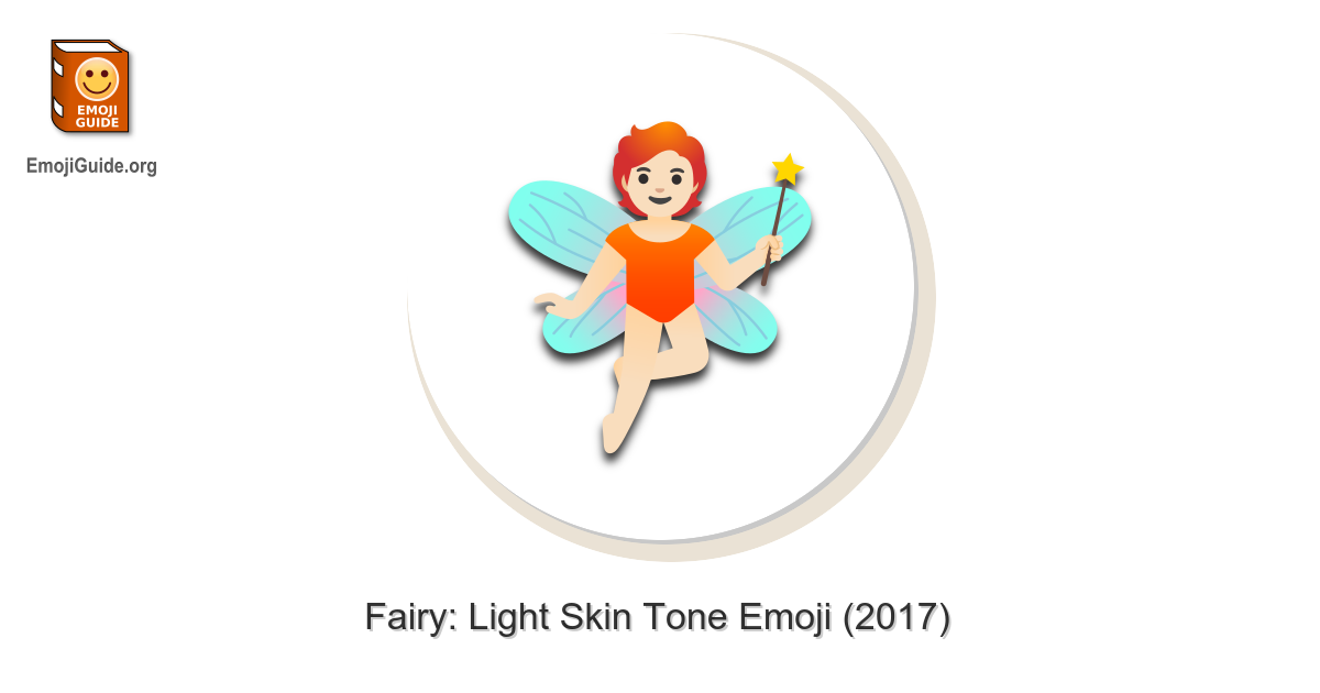 🧚🏻 Fairy Light Skin Tone Emoji Meaning and Pictures