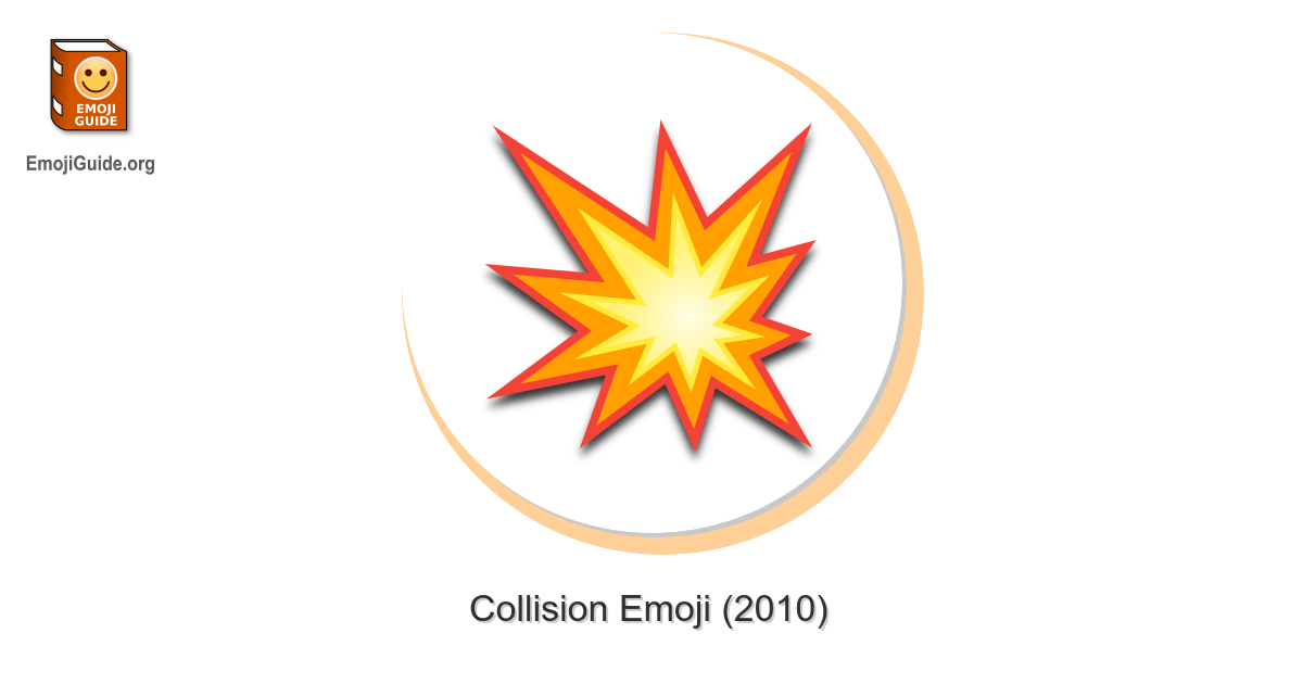 💥 Collision Emoji, Boom Emoji, Crash Emoji