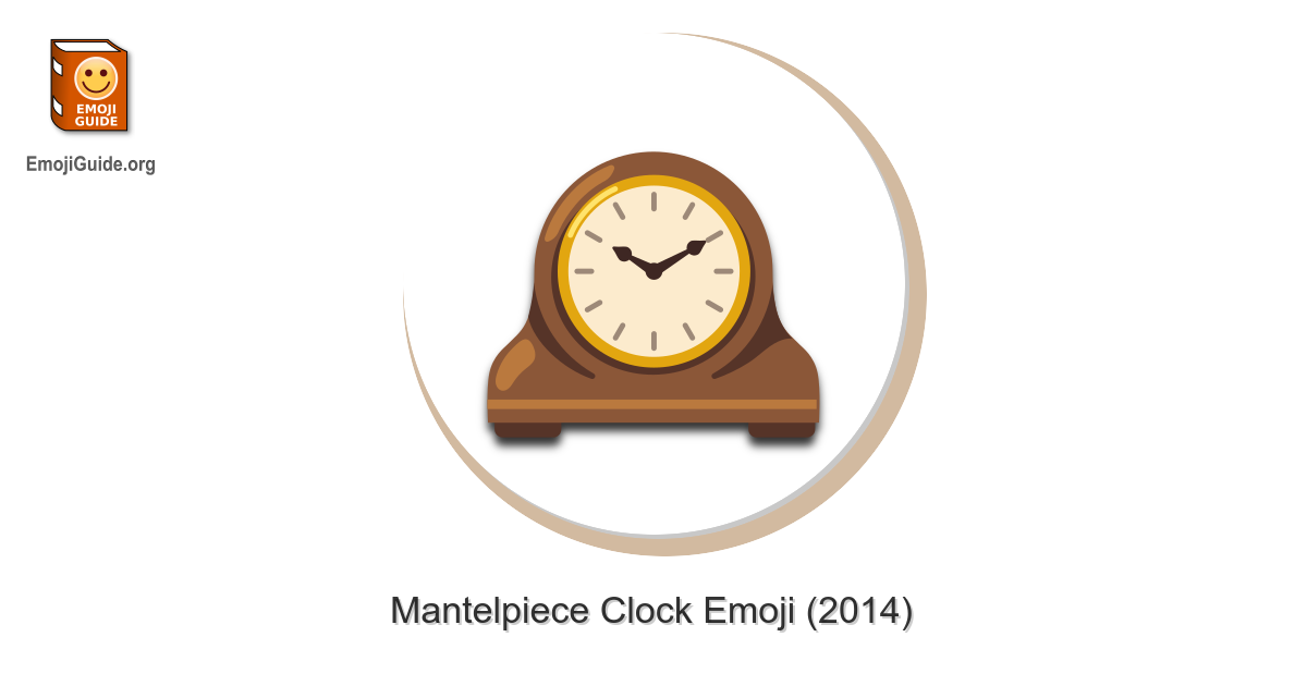🕰️ Mantelpiece Clock Emoji Meaning, Pictures, Codes