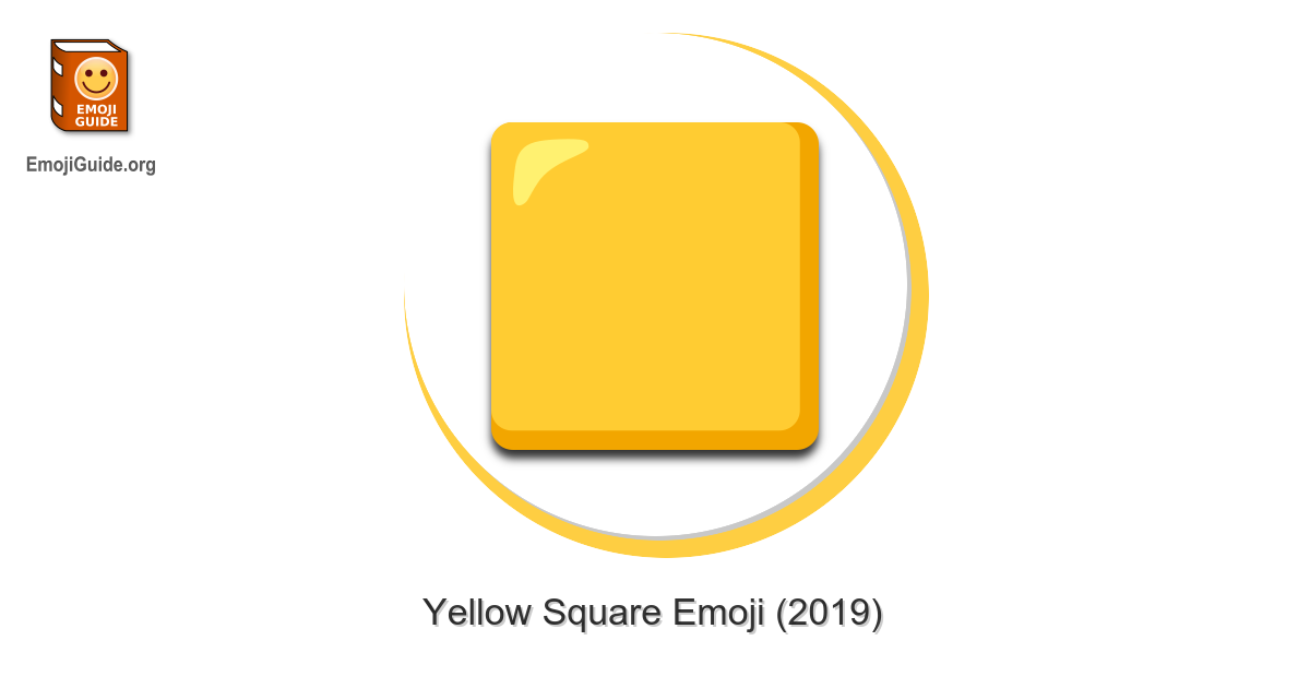 🟨 Yellow Square Emoji Meaning, Pictures, Codes