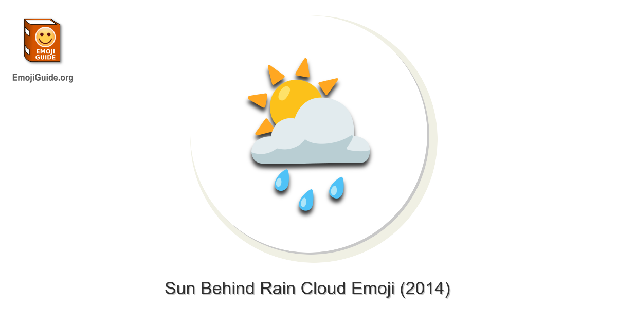 π¦οΈ Sun Behind Rain Cloud Emoji β Meaning, Pictures, Codes