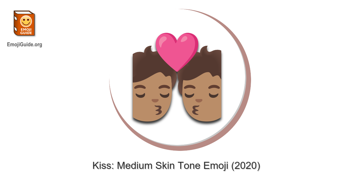 ππ½ Kiss: Medium Skin Tone Emoji β Meaning and Pictures