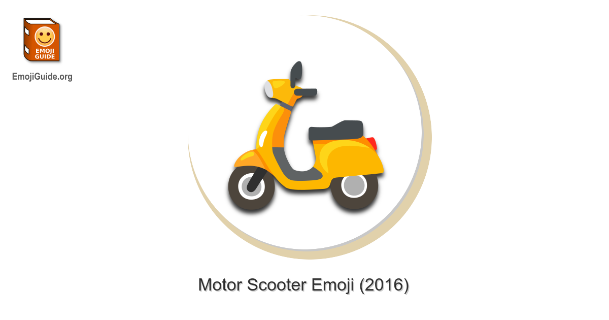🛵 Motor Scooter Emoji Meaning, Pictures, Codes