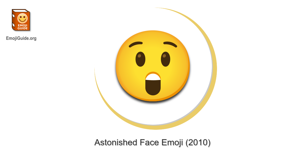 😲 Astonished Face Emoji, Shocked Emoji