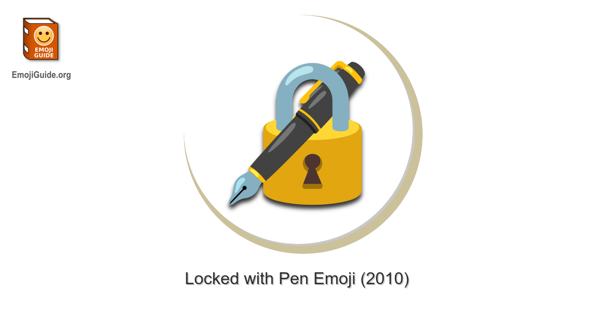 🔏 Locked with Pen Emoji – Meaning, Pictures, Codes