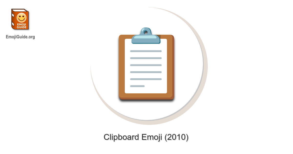 📋 Clipboard Emoji Meaning and Pictures 📕 EmojiGuide